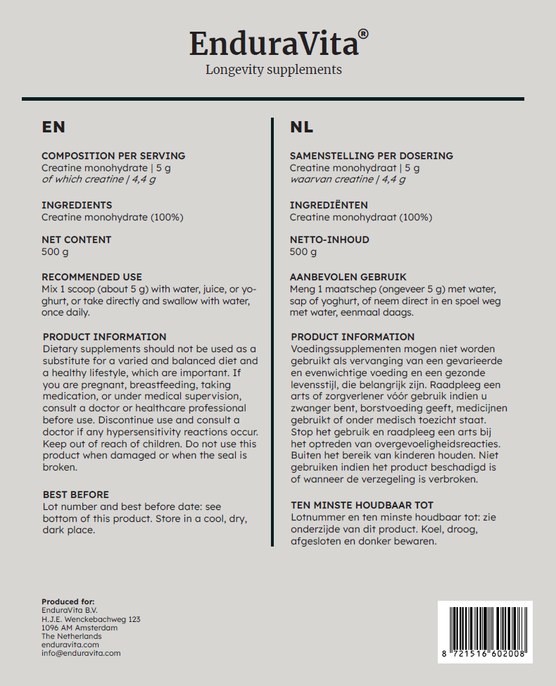 Creatina pura em pó