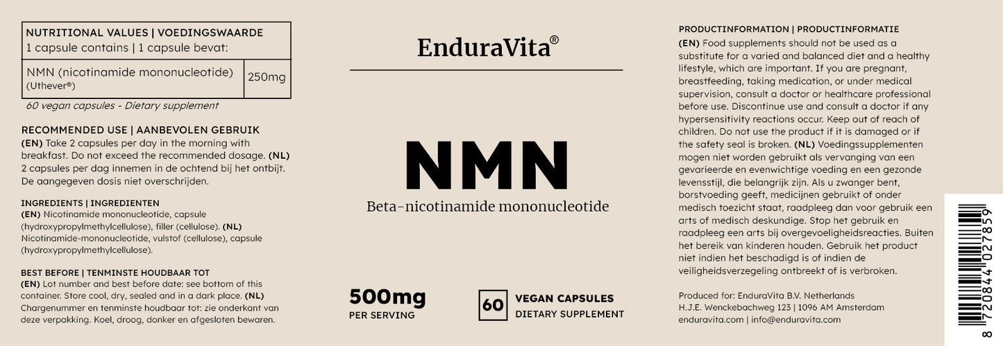 Paquete económico NMN Cápsulas 180x250 mg