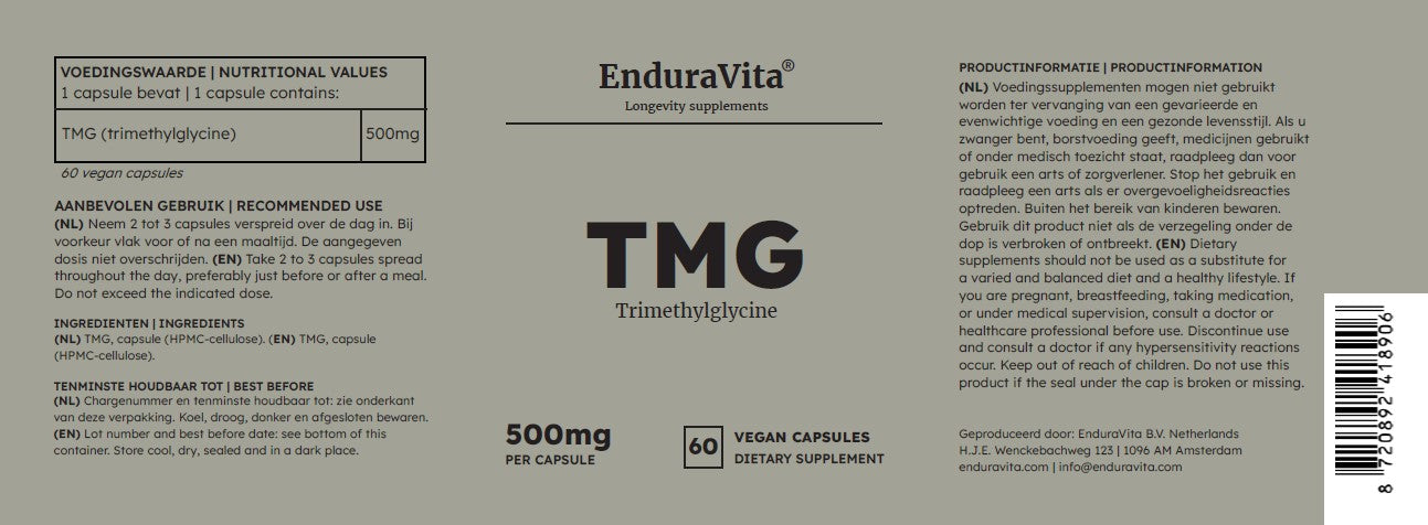 TMG cápsulas 500mg