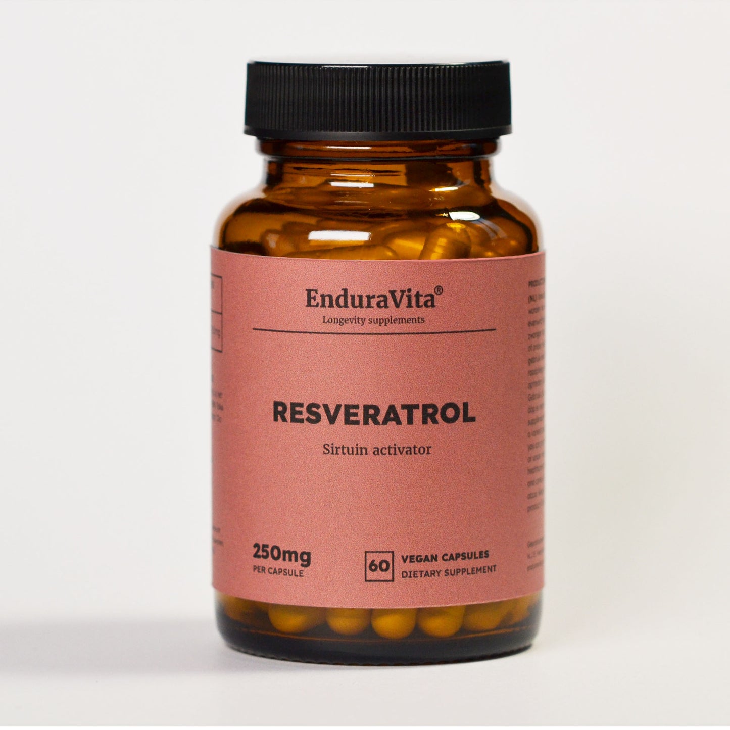 Cápsulas de resveratrol 250 mg